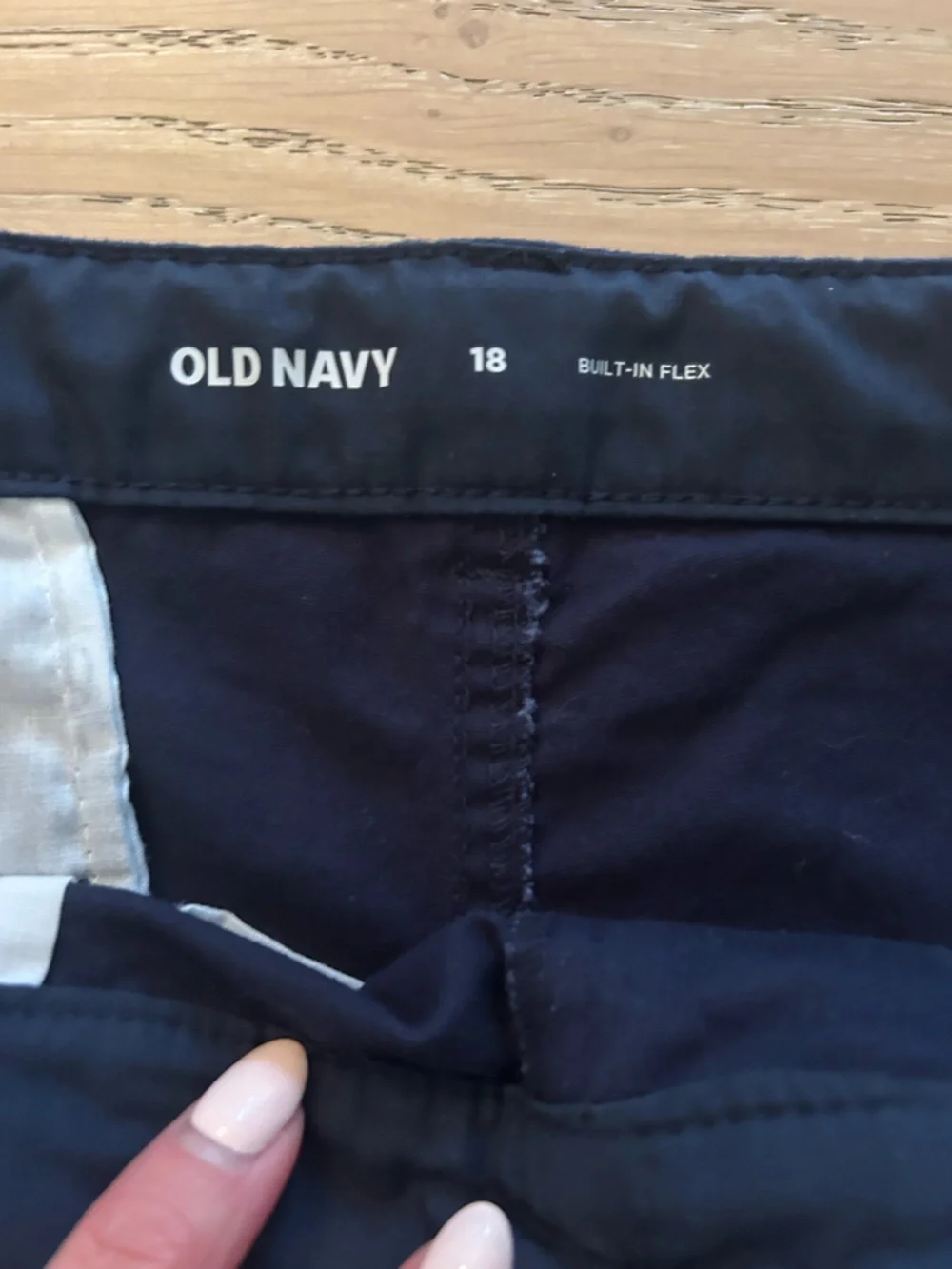 NWOT Old Navy Boys Navy Chino Shorts 2 Pair Size 20